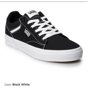 Vans Men's Classic Black and White Sneakers